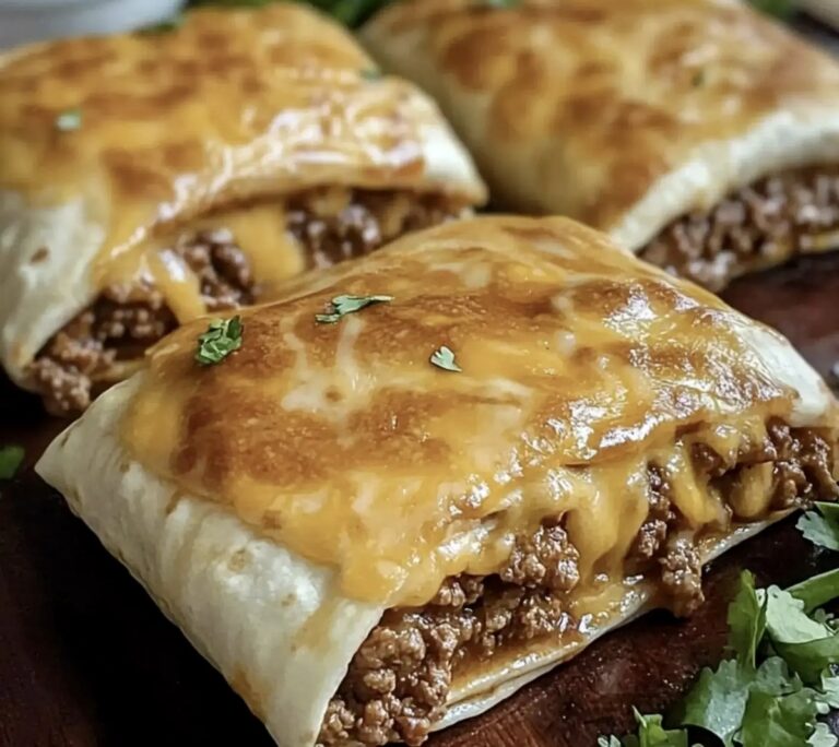 Loaded Taco-Stuffed Cheesy Pockets Recipe