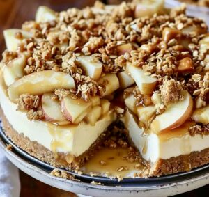 Apple Crisp Cheesecake Recipe