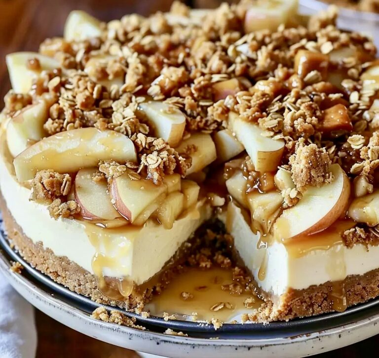 Apple Crisp Cheesecake Recipe