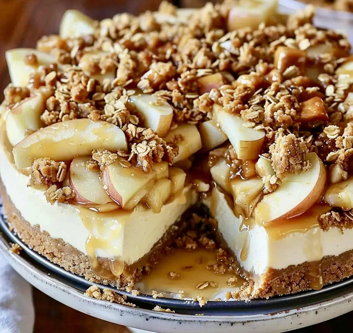 Apple Crisp Cheesecake Recipe