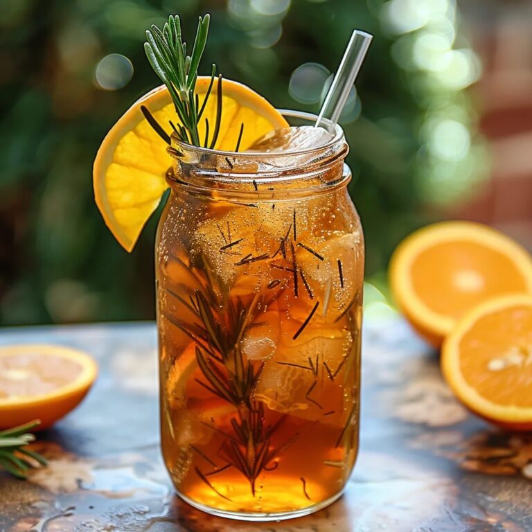 Orange Rosemary Iced Tea Recipe
