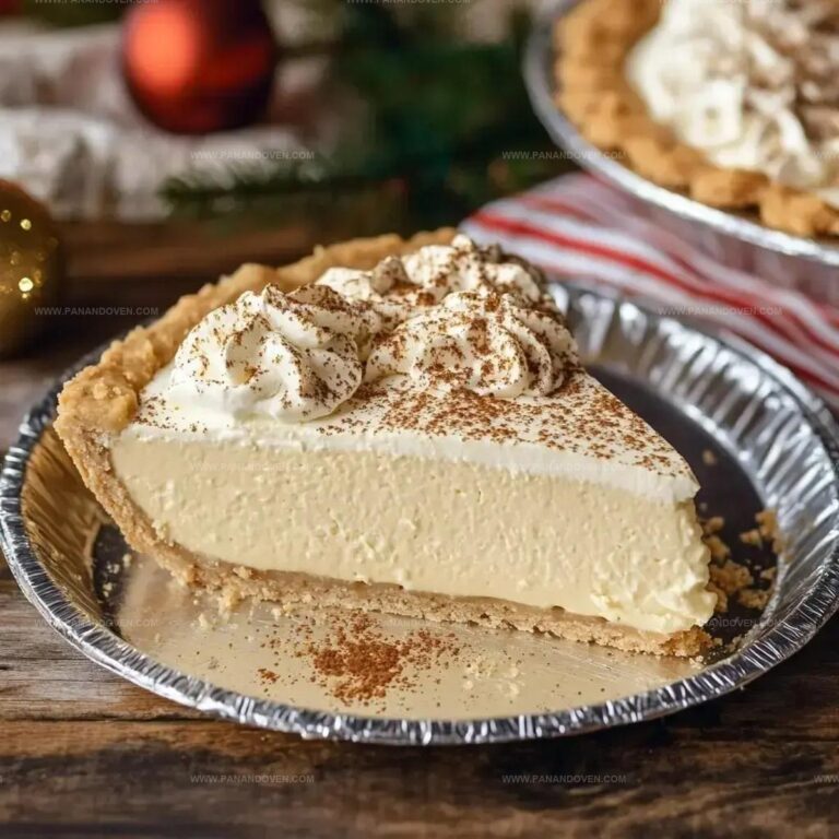 Easy Holiday Eggnog Pie Recipe