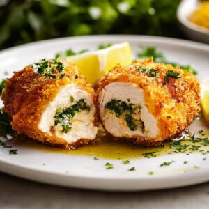Crispy Chicken with Herb Butter Recipe