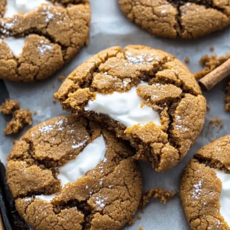 Molasses Marshmallow Stuffed Cookies Recipe