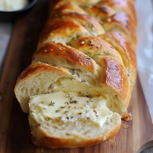Swirled Garlic Herb And Cheese Bread Recipe