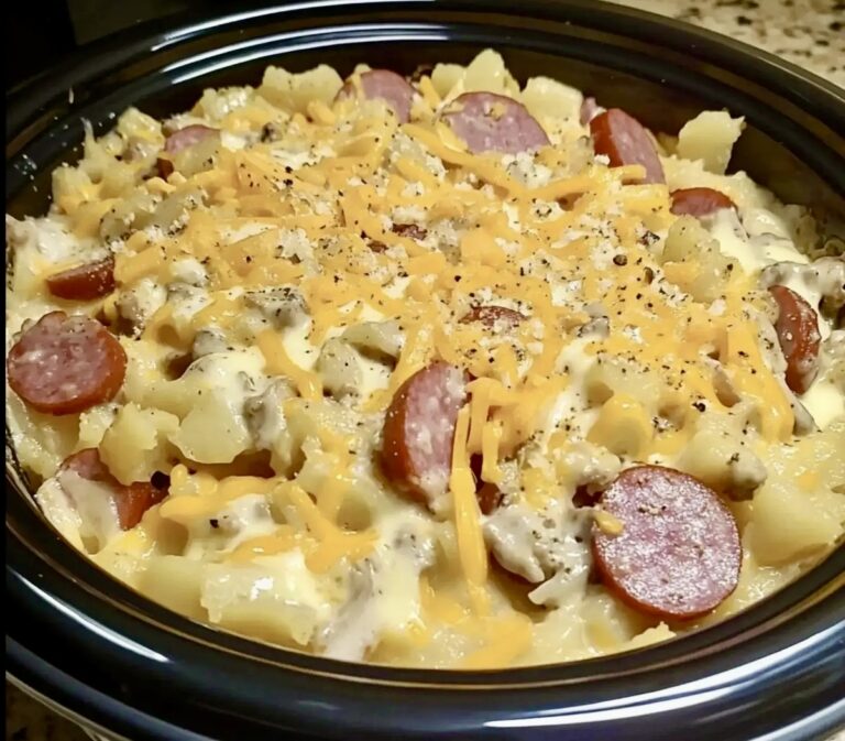 Easy Kielbasa Hashbrown Casserole Recipe
