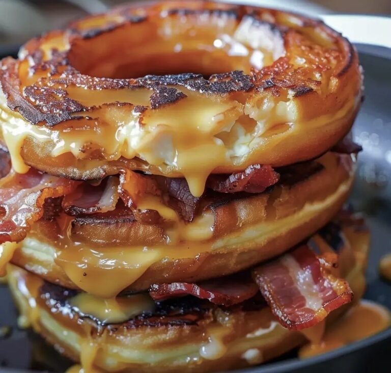 Donut Grilled Cheese with Bacon Maple Recipe