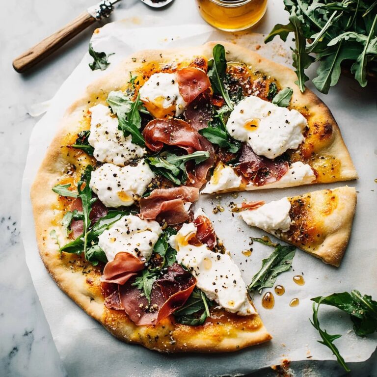 Prosciutto and Honey Burrata Pizza Recipe