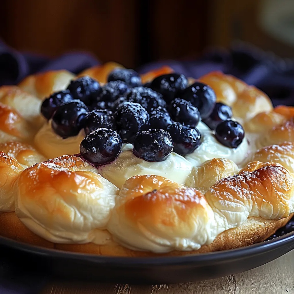 Blueberry Fluffy Cottage Cheese Cloud Bread Recipe