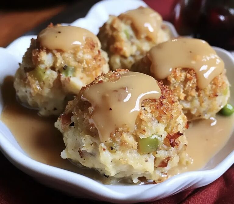 Savory Turkey Stuffing Balls Recipe