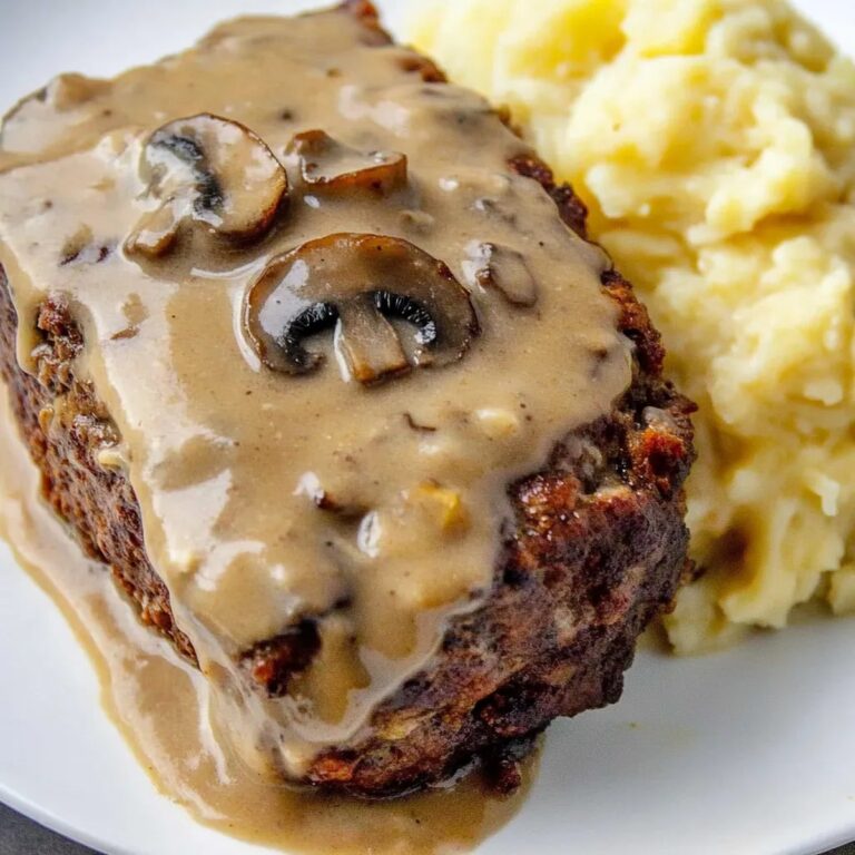 Meatloaf with Mushroom Gravy Recipe