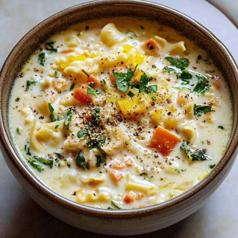 Creamy White Lasagna Soup Recipe