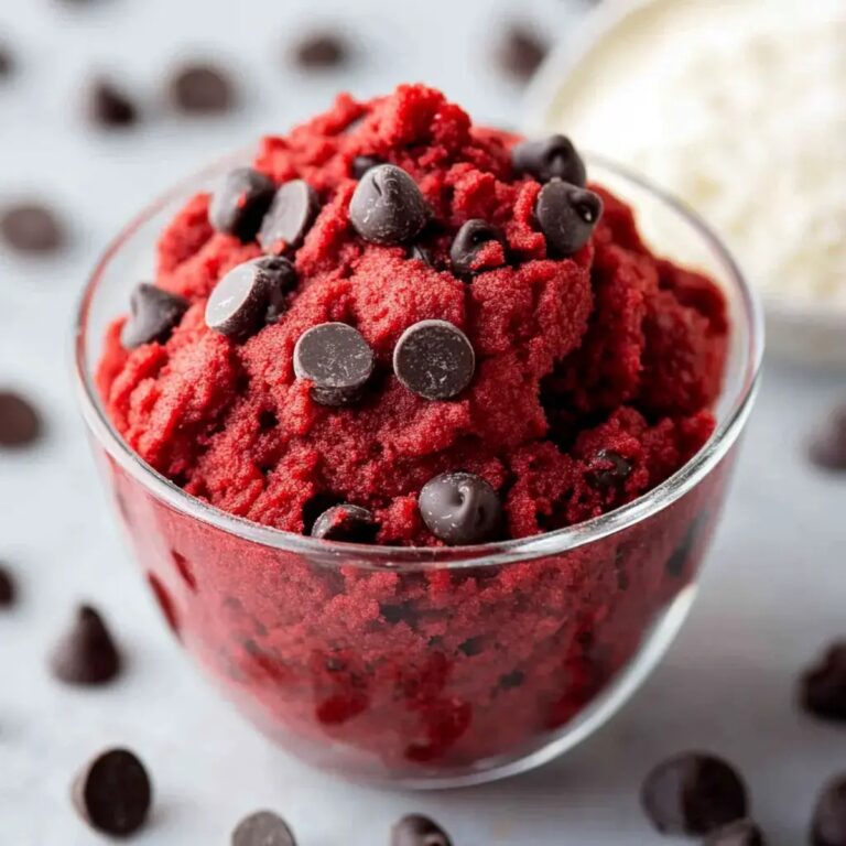Red Velvet Edible Cookie Dough Recipe