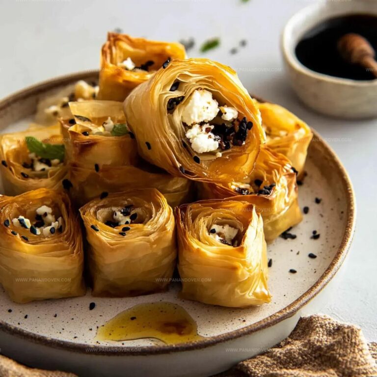 Hot Honey Feta Phyllo Rolls Recipe