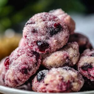 Sparkling Sugarplum Cranberry Cookies Recipe