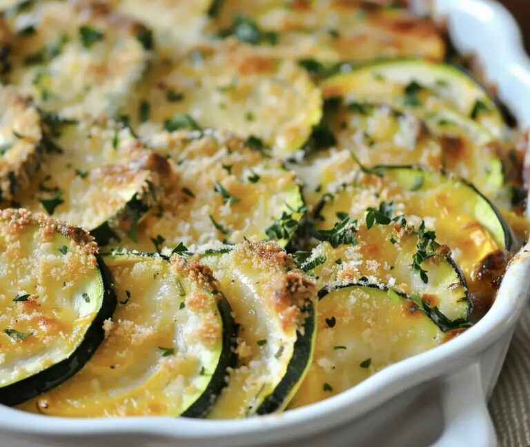 Zucchini and Yellow Squash Au Gratin Recipe
