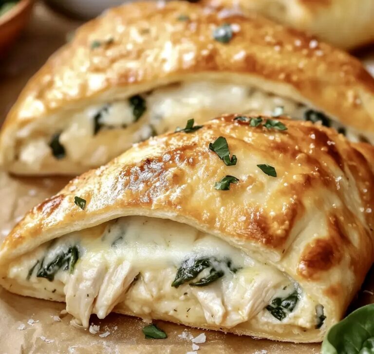 Chicken Alfredo Air Fryer Calzones Recipe