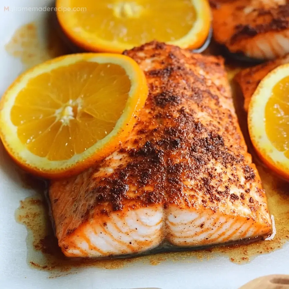 Cocoa Spiced Salmon with a Citrus Twist Recipe