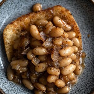 French Onion-Inspired Bean Toast Recipe