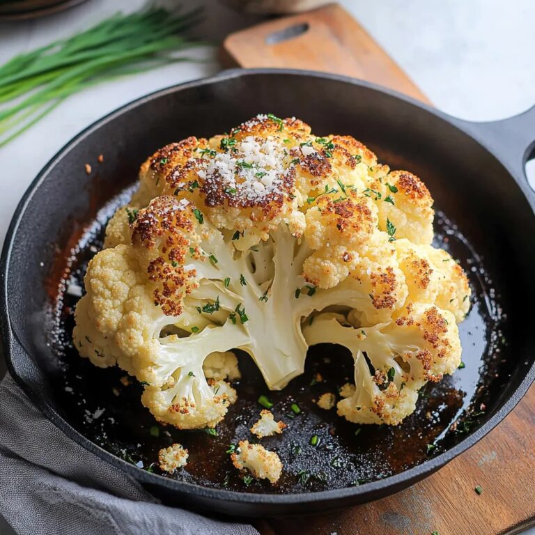 Whole Roasted Cauliflower Recipe