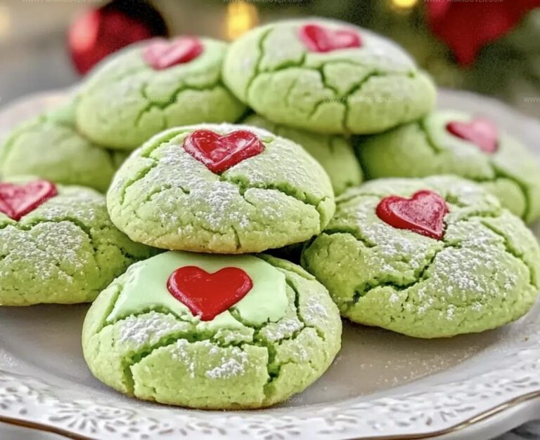 Festive Christmas Grinch Cookies with Peppermint Flavor Recipe