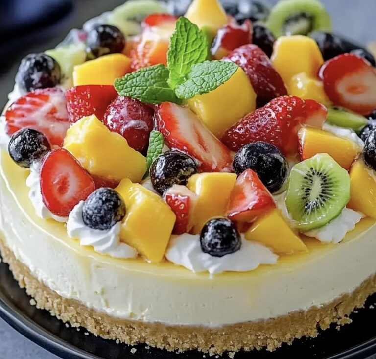 Fruit Salad Cheesecake Recipe