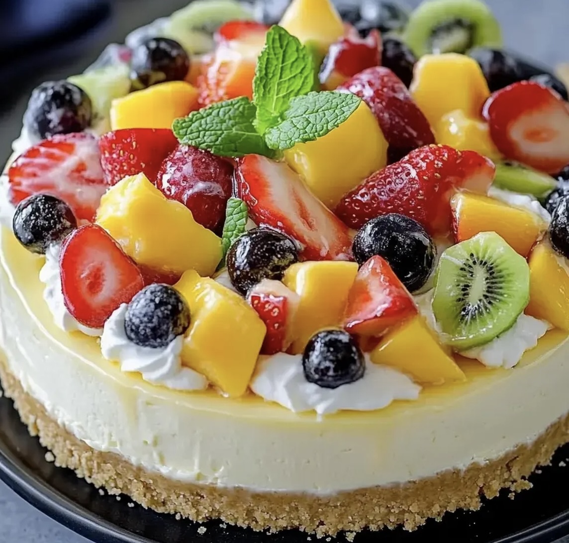 Fruit Salad Cheesecake Recipe