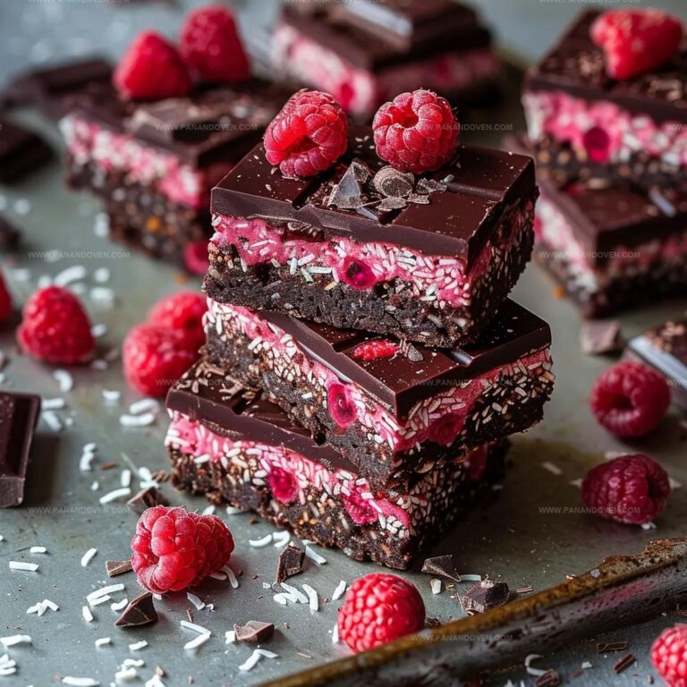 Chocolate Raspberry Coconut Slices Recipe