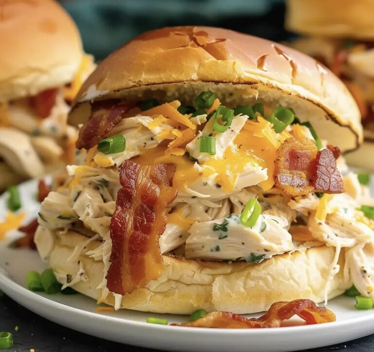 Slow Cooker Chicken Bacon Ranch Sandwiches Recipe