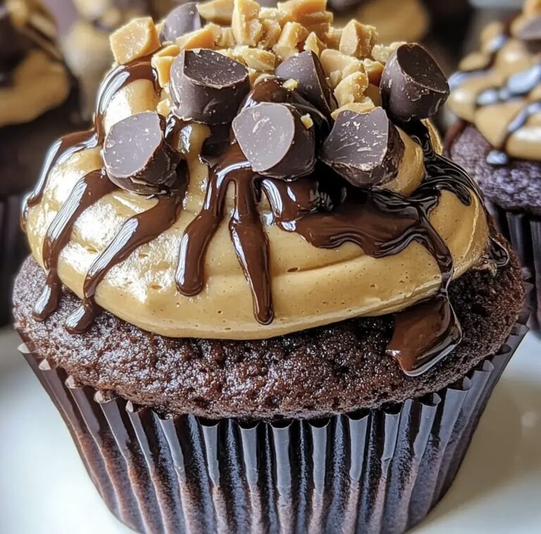 Peanut Butter Cup Lava Cupcakes Recipe