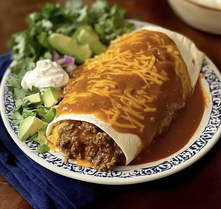 Smothered Beef and Bean Burritos Recipe