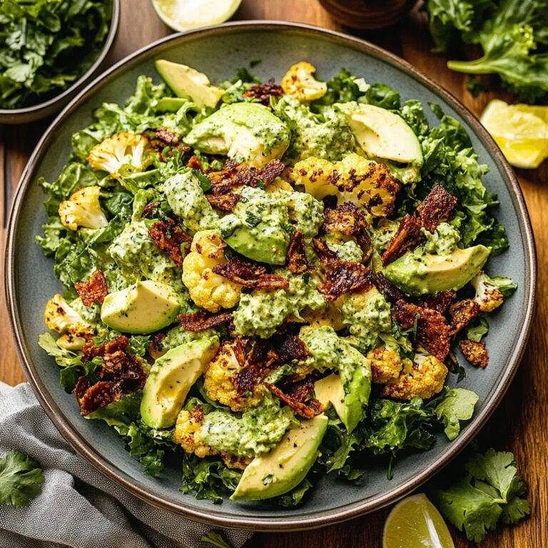 Roasted Cauliflower Green Goddess Salad Recipe