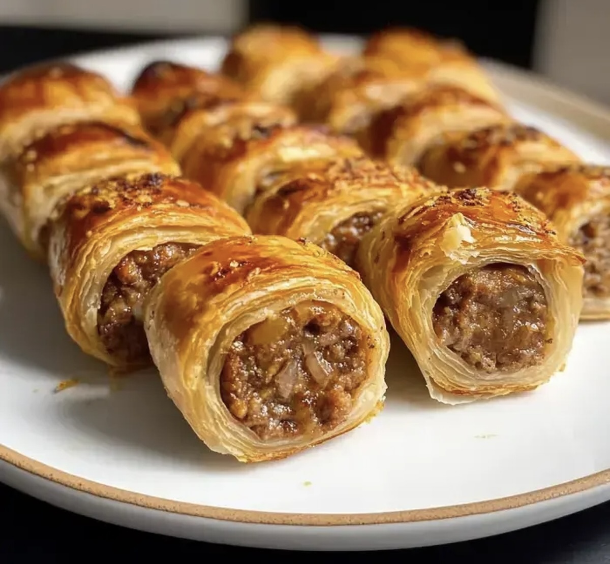French Onion Sausage Rolls Recipe