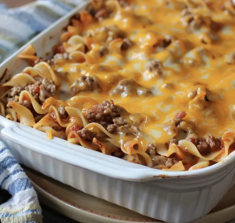 Easy Creamy Ground Beef Casserole Recipe