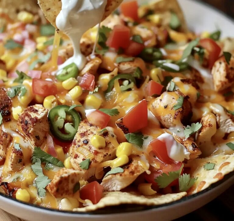Spicy Cheesy Blackened Chicken Nachos Recipe
