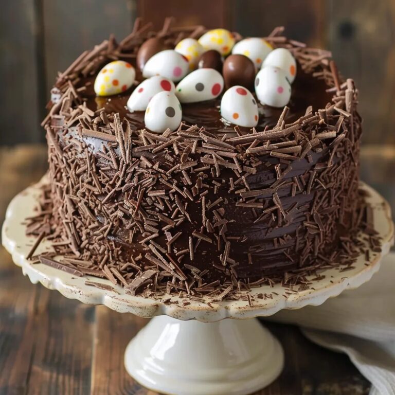 Chocolate Easter Egg Nest Cake Recipe