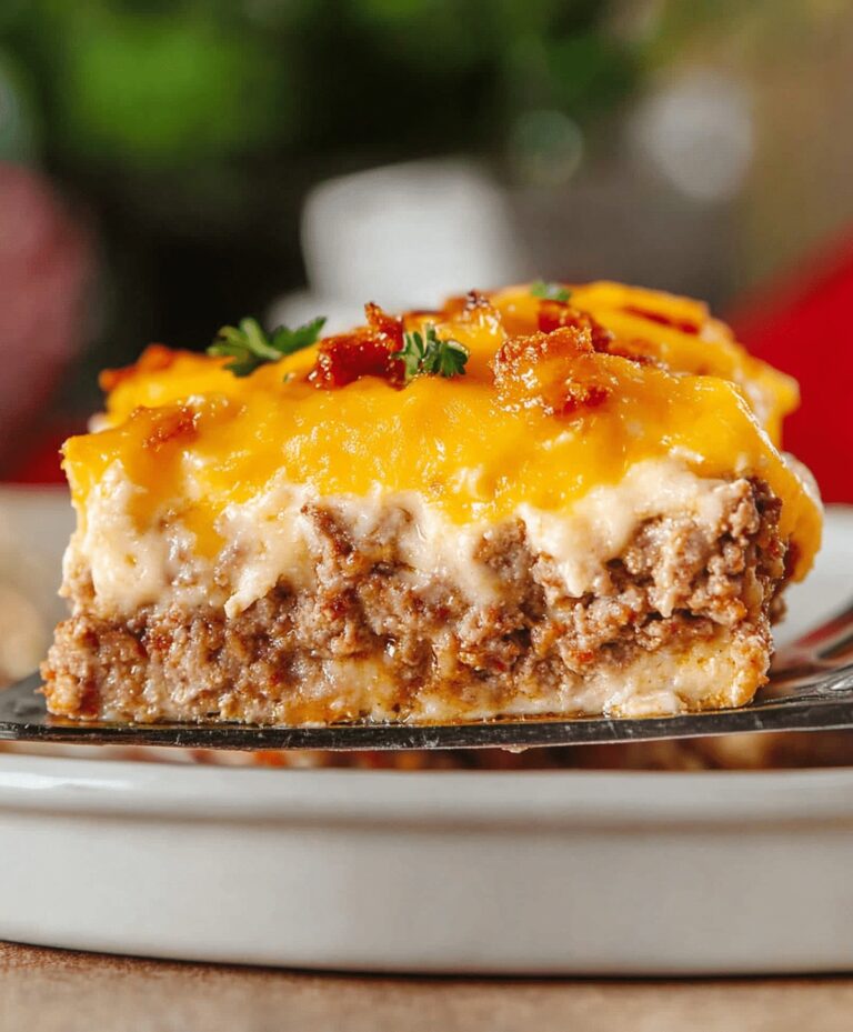 Cheesy Loaded Meatloaf Casserole Recipe