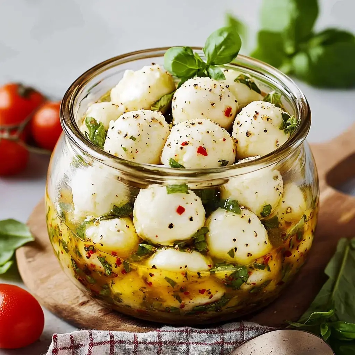 Marinated Mozzarella Balls Recipe