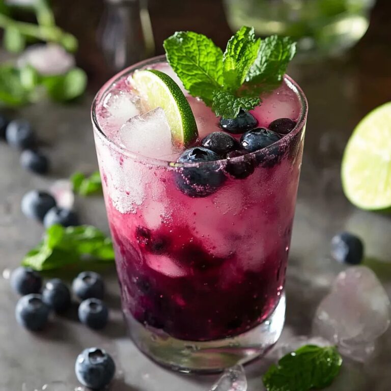 Blueberry Mojito Mocktail Recipe