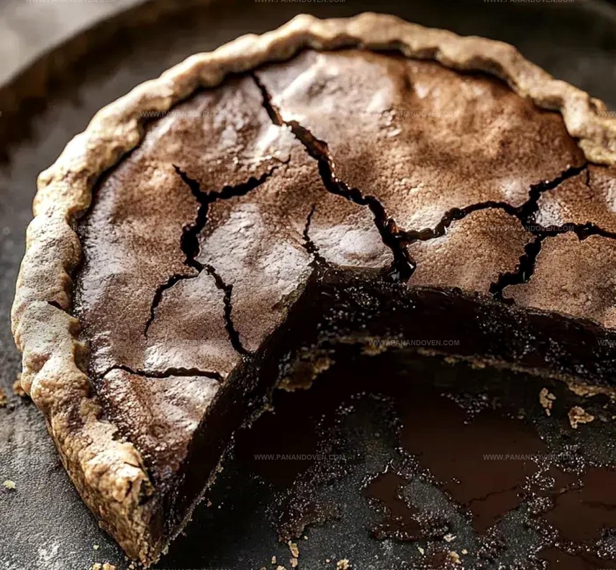 Decadent Molten Chocolate Crackle Pie with Hazelnut Whipped Cream Recipe