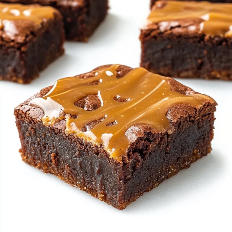Fudgy Chocolate Caramel Brownies Recipe
