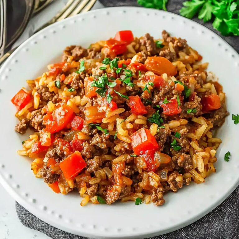 Easy Ground Beef Rice Skillet Recipe