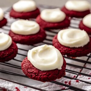 Red Velvet Cookies with Frosting Recipe