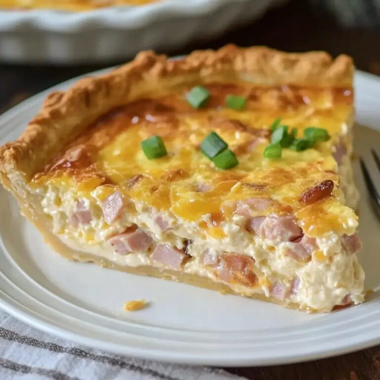 Creamy Ham Cheese Quiche Recipe