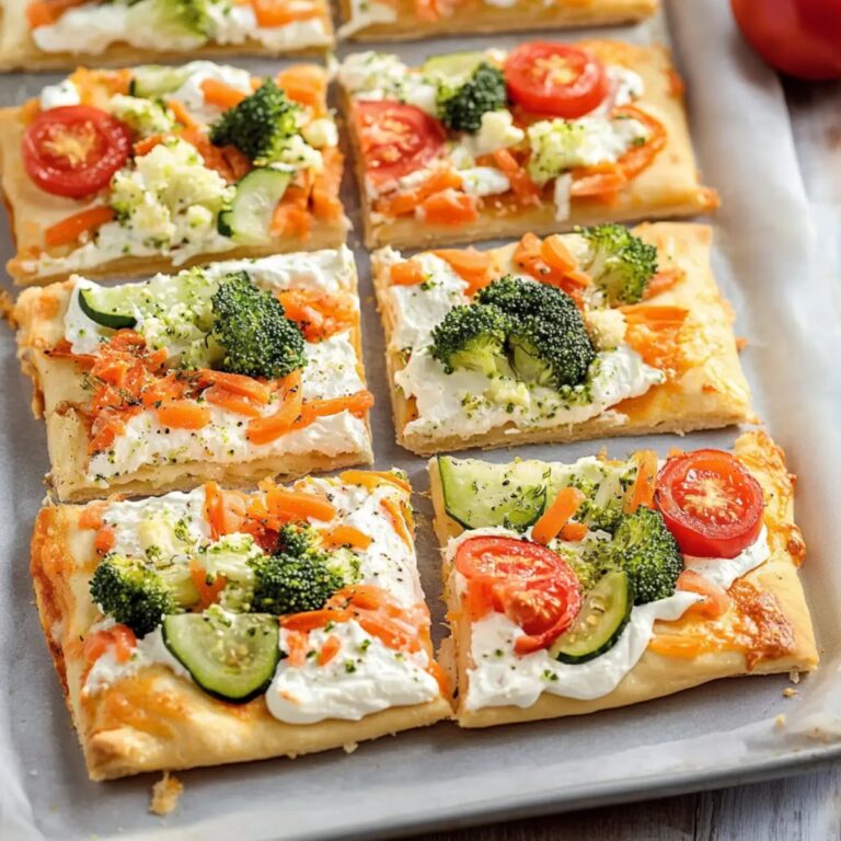 Easy Fresh Veggie Pizza Recipe