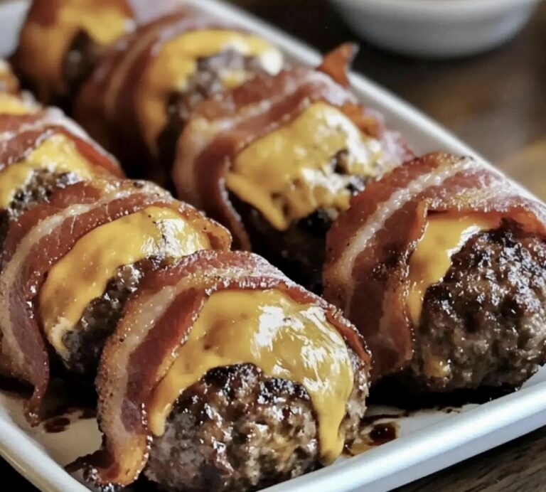 Bacon Cheeseburger Bombs with Dipping Sauce Recipe