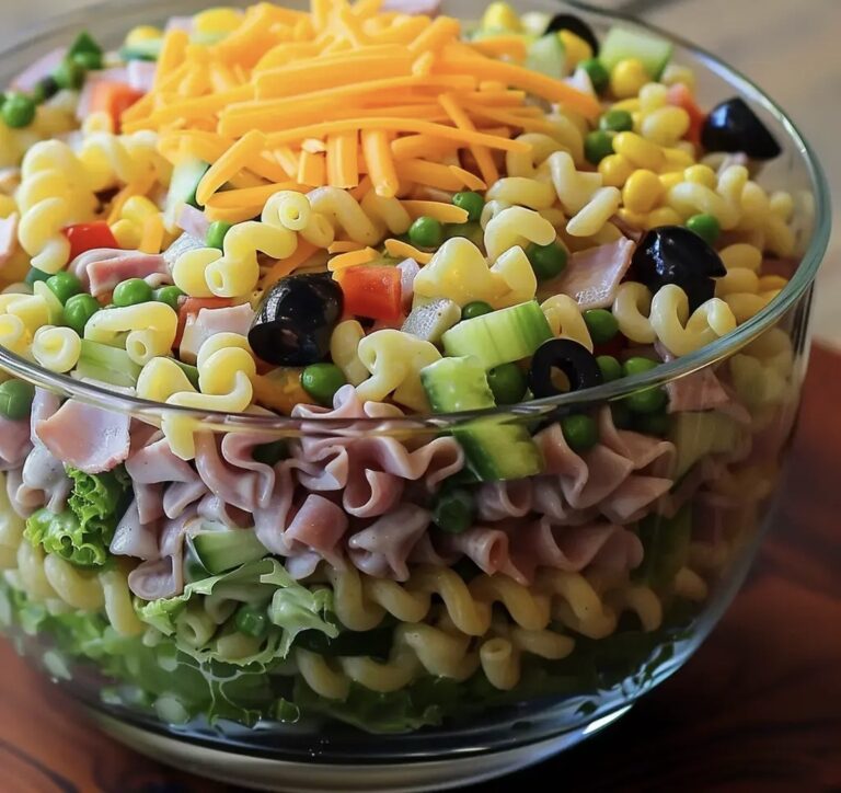 Layered Pasta Salad Recipe