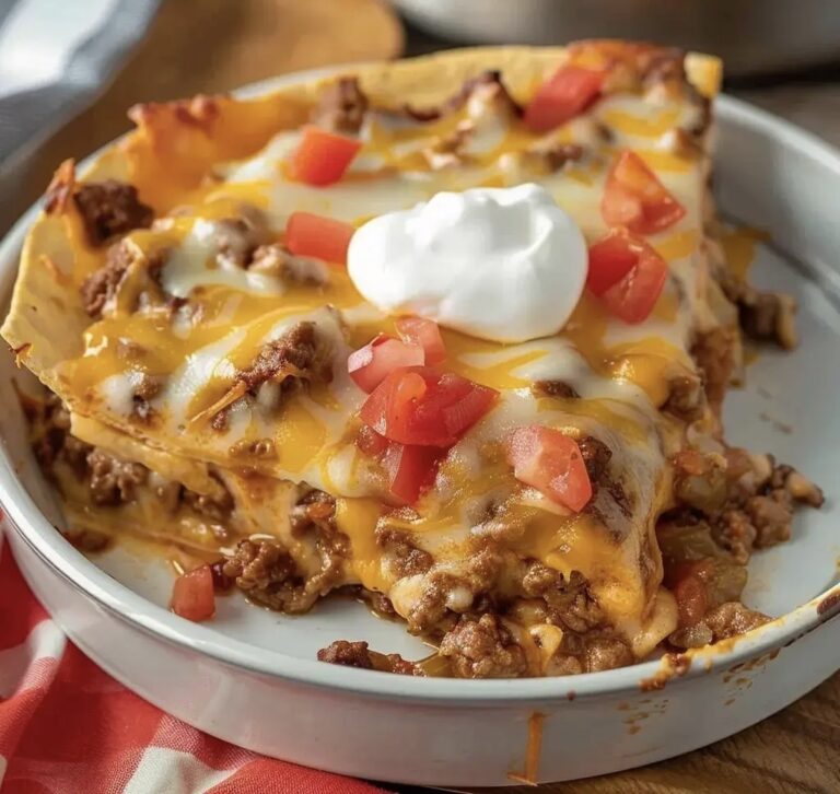 Taco Casserole with Tortillas Recipe