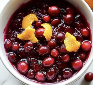 Easy 5-Ingredient Cranberry Sauce with Fresh Orange and Vanilla Recipe