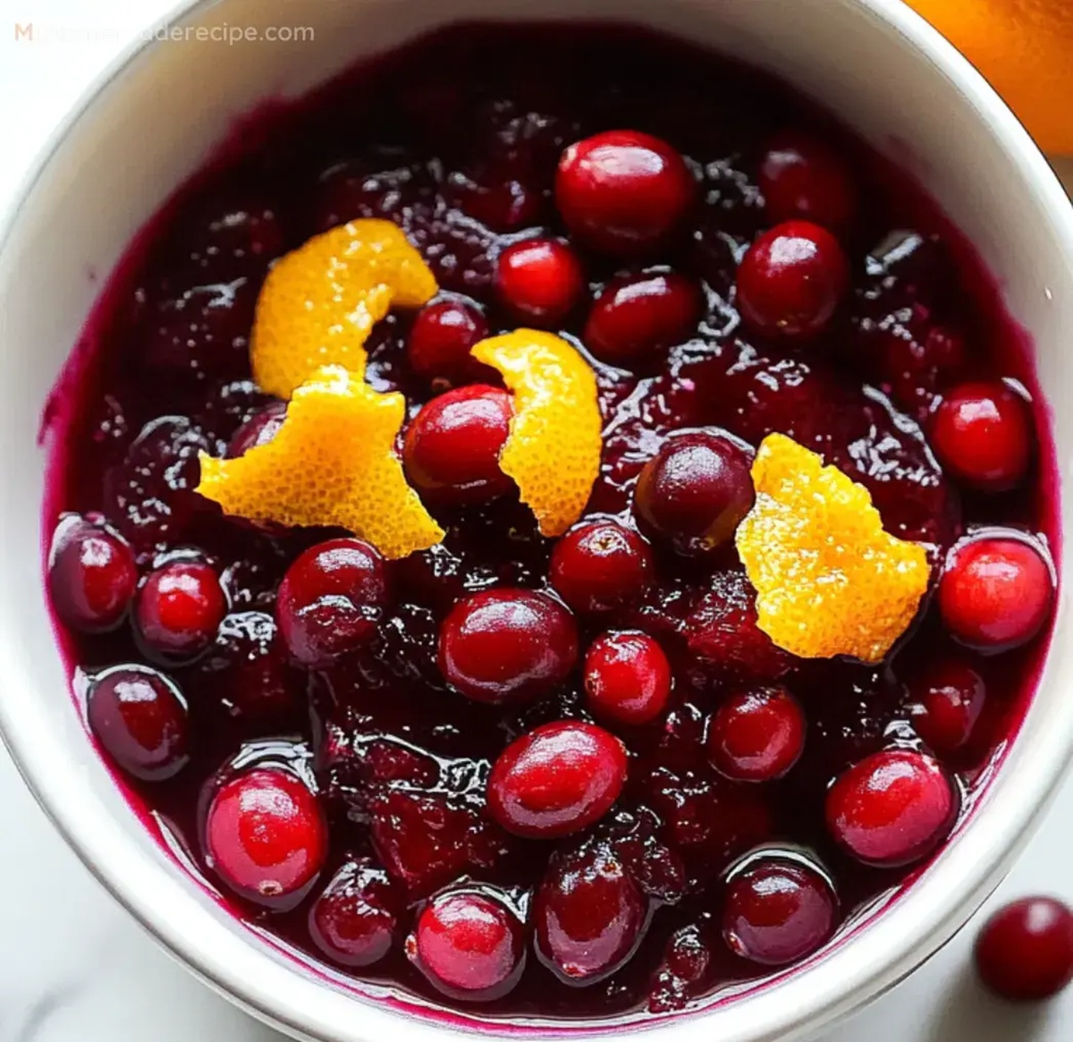 Easy 5-Ingredient Cranberry Sauce with Fresh Orange and Vanilla Recipe